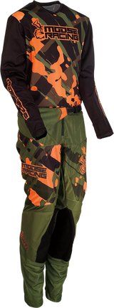 MOOSE RACING Youth Agroid Mesh Jersey - Olive/Orange - XL 2912-2178 - Cycle City Outdoors
