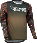 MOOSE RACING Agroid Jersey - Olive/Orange - Small 2910-6982 - Cycle City Outdoors