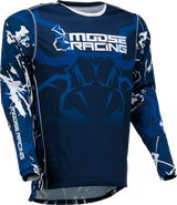 MOOSE RACING Agroid Jersey - Blue/White - Large 2910-7008 - Cycle City Outdoors