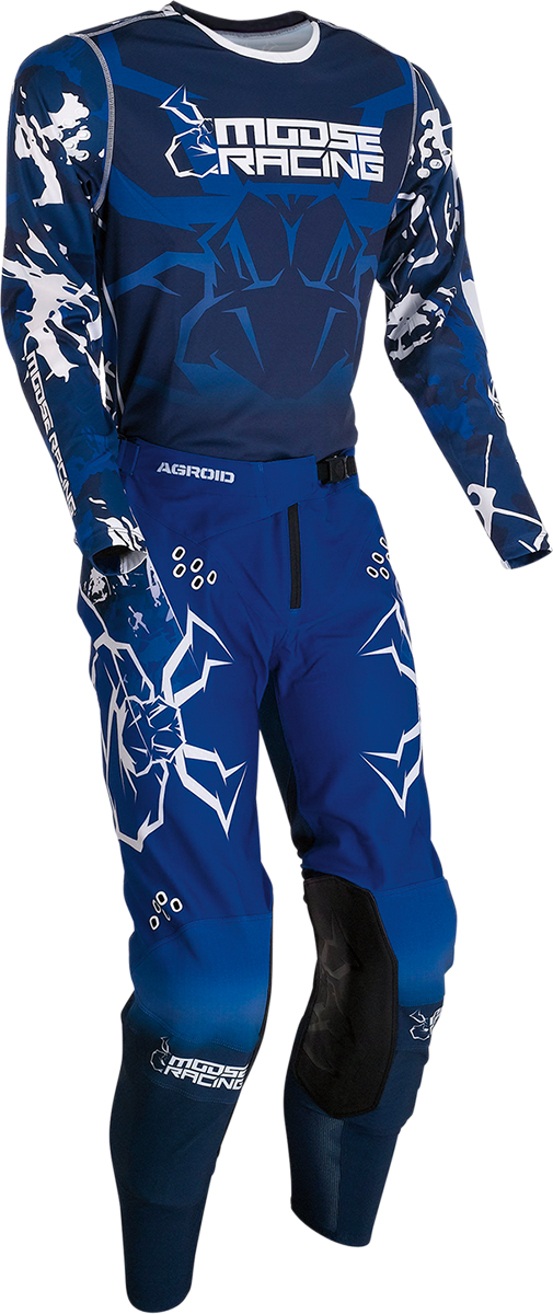 MOOSE RACING Agroid Jersey - Blue/White - Large 2910-7008 - Cycle City Outdoors