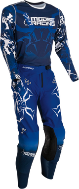 MOOSE RACING Agroid Jersey - Blue/White - Large 2910-7008 - Cycle City Outdoors