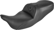 SADDLEMEN Roadsofa™ Seat - without Backrest - Black/Black Stitch - FLH/FLT '08-'24 808-07B-187