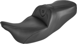 SADDLEMEN Roadsofa™ Seat - without Backrest - Black/Black Stitch - FLH/FLT '08-'24 808-07B-187