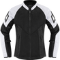 ICON Women's Mesh* AF Jacket - White/Black - XS 2822-1490