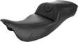 SADDLEMEN Roadsofa™ Extended Reach Seat - Black/Black Stitching - w/o Backrest - FL '08-'24 808-07B-188