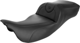 SADDLEMEN Roadsofa™ Extended Reach Seat - Black/Black Stitching - w/o Backrest - FL '08-'24 808-07B-188