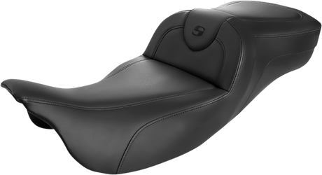 SADDLEMEN Roadsofa™ Extended Reach Seat - Black/Black Stitching - w/o Backrest - FL '08-'24 808-07B-188