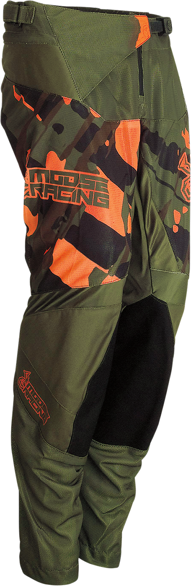 MOOSE RACING Youth Agroid Pants - Olive/Orange - 18 2903-2177 - Cycle City Outdoors