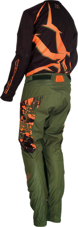 MOOSE RACING Youth Agroid Pants - Olive/Orange - 18 2903-2177 - Cycle City Outdoors