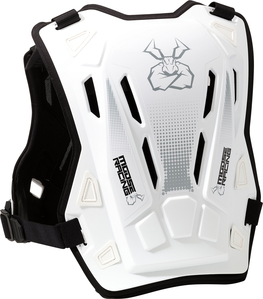 MOOSE RACING Youth Agroid* Chest Guard - White - S/M 2701-1118 - Cycle City Outdoors