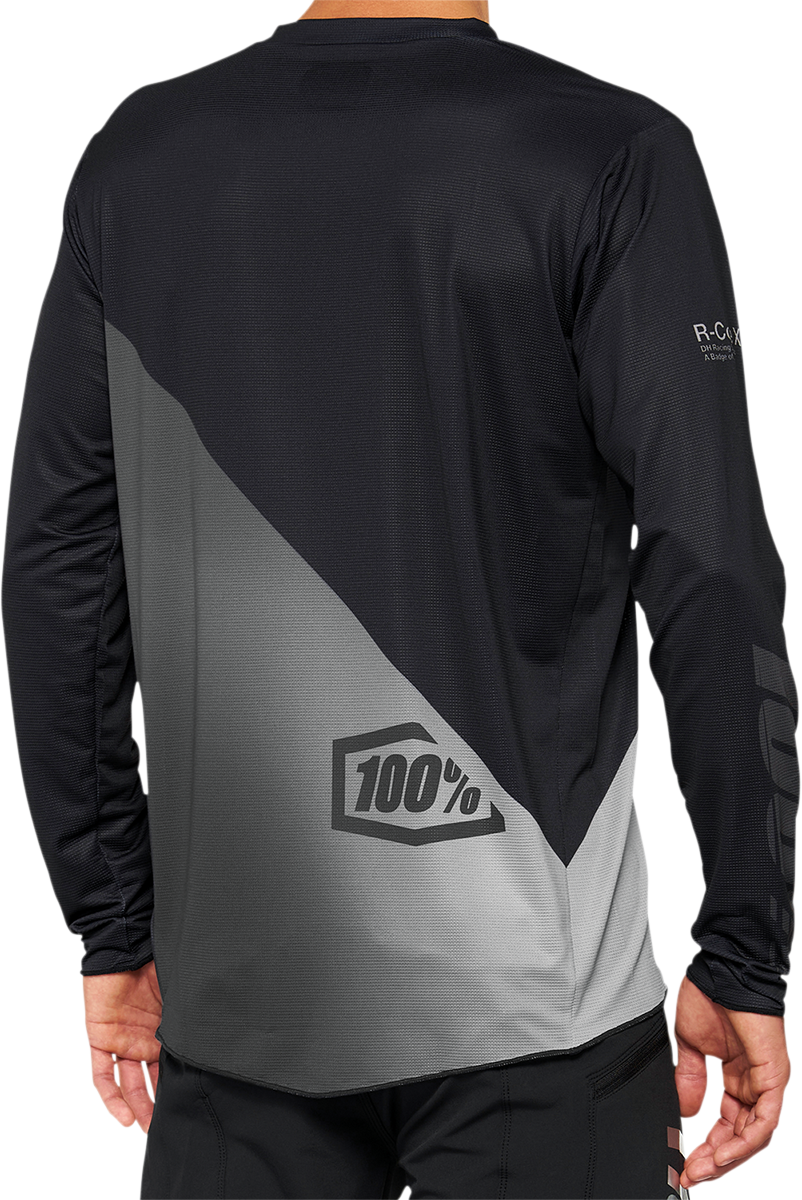 100% R-Core X Long-Sleeve Jersey - Black/Gray - XL 40000-00003