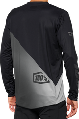 100% R-Core X Long-Sleeve Jersey - Black/Gray - XL 40000-00003