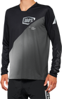 100% R-Core X Long-Sleeve Jersey - Black/Gray - 2XL 40000-00004