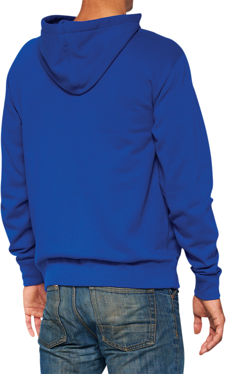 100% Official Fleece Zip-Up Hoodie - Royal - Small 20032-00020