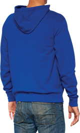 100% Official Fleece Zip-Up Hoodie - Royal - Small 20032-00020