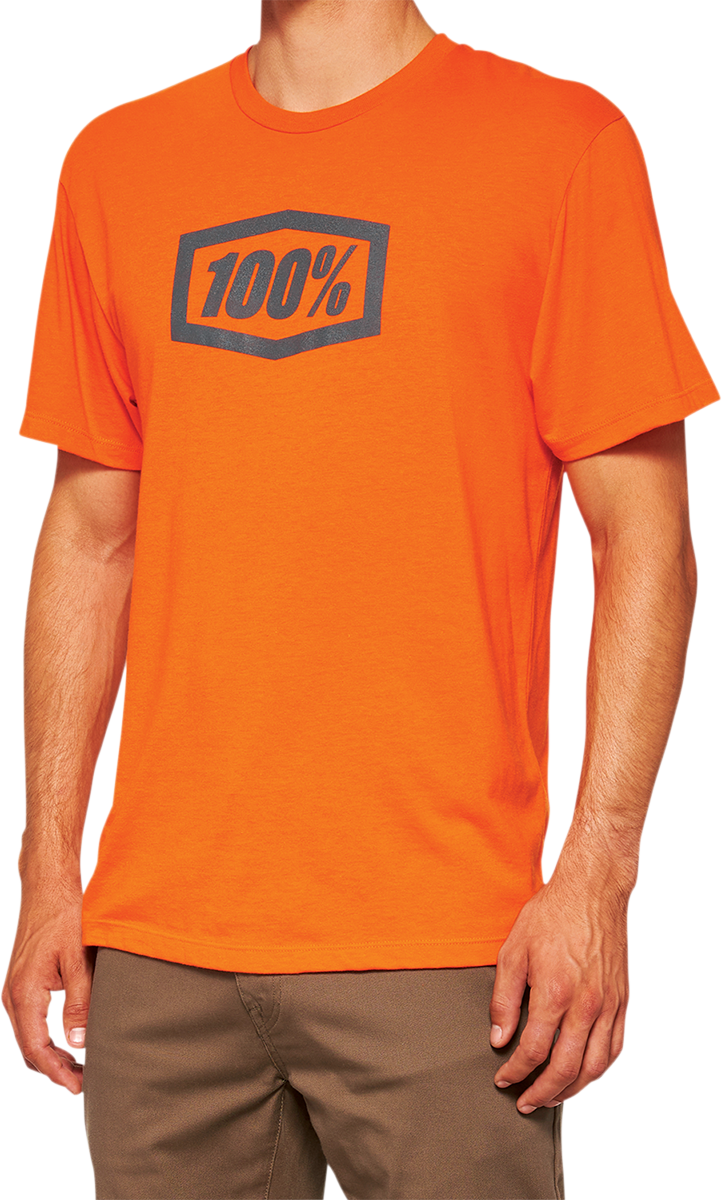 100% Icon T-Shirt - Orange - Medium 20000-00041