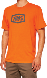 100% Icon T-Shirt - Orange - Large 20000-00042