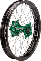 MOOSE RACING Wheel Assembly - SX-1 - Complete - Rear - Black Wheel/Green Hub - 19x2.15 - Kawasaki KR-21519-BKGN - Cycle City Outdoors
