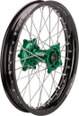 MOOSE RACING Wheel Assembly - SX-1 - Complete - Rear - Black Wheel/Green Hub - 19x2.15 - Kawasaki KR-21519-BKGN - Cycle City Outdoors