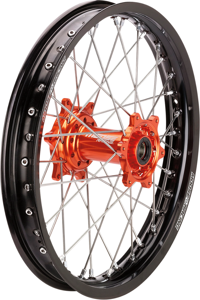 MOOSE RACING Wheel Assembly - SX-1 - Complete - Rear - Black Wheel/Orange Hub - 19x2.15 - KTM MR21519-BKOR - Cycle City Outdoors