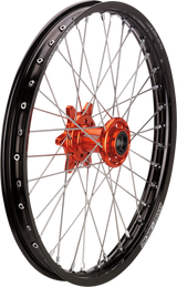 MOOSE RACING Wheel Assembly - SX-1 - Complete - Front - Black Wheel/Orange Hub - 21x1.6 - KTM MF-16021-BKOR - Cycle City Outdoors