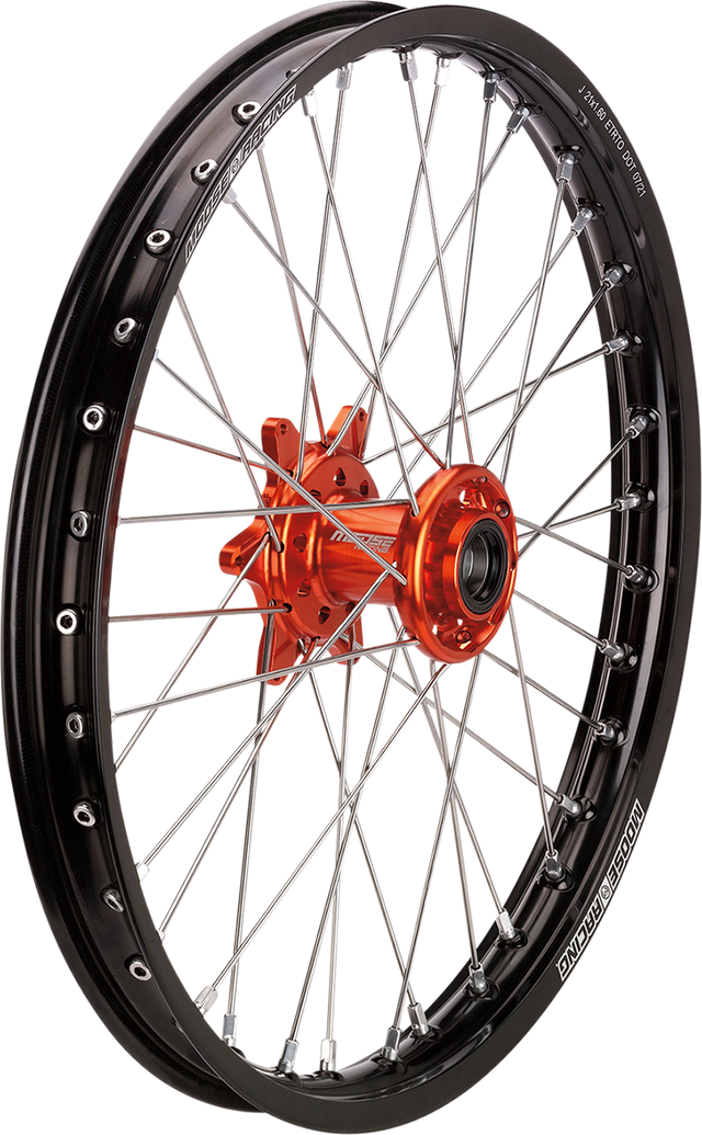 MOOSE RACING Wheel Assembly - SX-1 - Complete - Front - Black Wheel/Orange Hub - 21x1.6 - KTM MF-16021-BKOR - Cycle City Outdoors