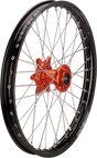 MOOSE RACING Wheel Assembly - SX-1 - Complete - Front - Black Wheel/Orange Hub - 21x1.6 - KTM MF-16021-BKOR - Cycle City Outdoors