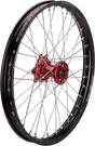 MOOSE RACING Wheel Assembly - SX-1 - Complete - Front - Black Wheel/Red Hub - 21x1.6 - Honda HF-16021-BKRD - Cycle City Outdoors