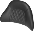 SADDLEMEN Tour-Pak? Backrest Pad - Lattice Stitched - Black 01-11884LS
