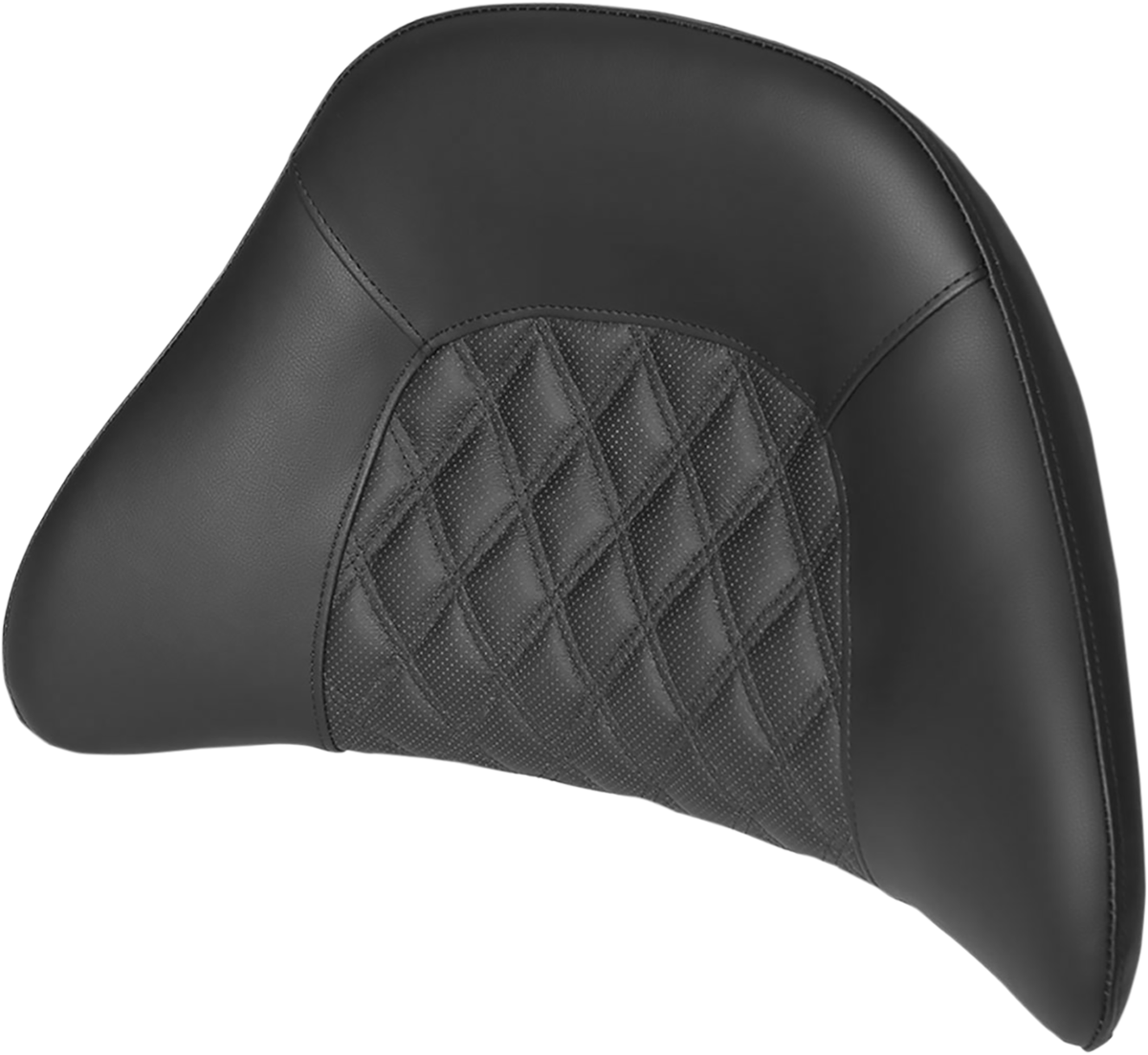 SADDLEMEN Tour-Pak? Backrest Pad - Lattice Stitched - Black 01-11884LS