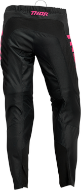 THOR Women's Sector Minimal Pants - Black/Pink - 7/8 2902-0308