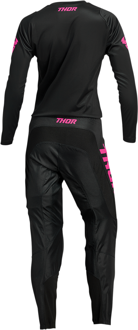 Thor Women's Sector Minimal Jersey - Black/Pink - Small 2911-0248 - Cycle City Outdoors