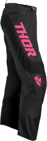 THOR Women's Sector Minimal Pants - Black/Pink - 7/8 2902-0308