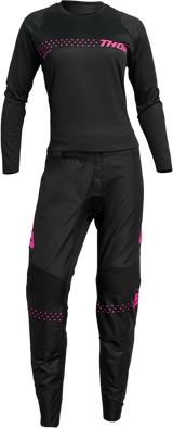 Thor Women's Sector Minimal Jersey - Black/Pink - XL 2911-0251 - Cycle City Outdoors