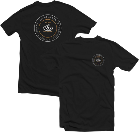 6D HELMETS 6D Company T-Shirt - Black - Large 50-4317