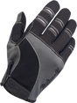 BILTWELL Moto Gloves - Gray/Black - Large 1501-1101-004