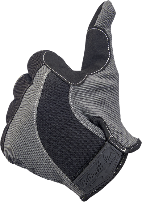 BILTWELL Moto Gloves - Gray/Black - Large 1501-1101-004