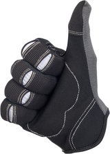 BILTWELL Moto Gloves - Gray/Black - Large 1501-1101-004
