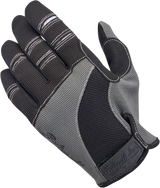 BILTWELL Moto Gloves - Gray/Black - Large 1501-1101-004