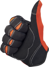 BILTWELL Moto Gloves - Orange/Black - Large 1501-0106-004
