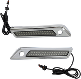 Custom Dynamics Latch Light - Saddlebag - Dual Color - Smoke - Chrome CD-SBL-DC4-SC - Cycle City Outdoors