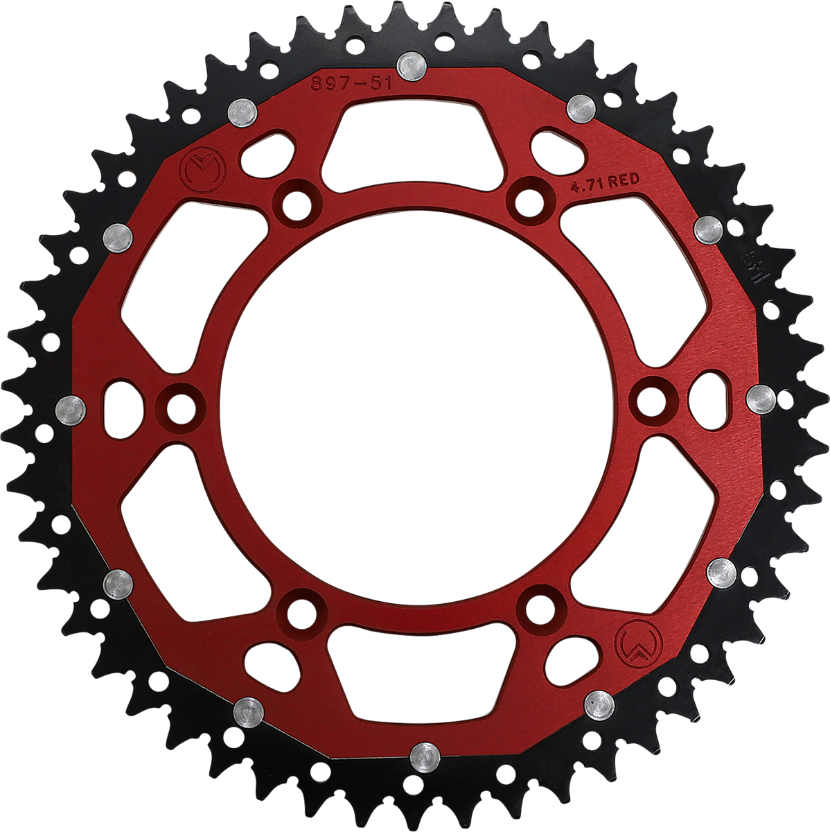 MOOSE RACING Dual Sprocket - Red - 51 Tooth 1210-897-51-13X - Cycle City Outdoors