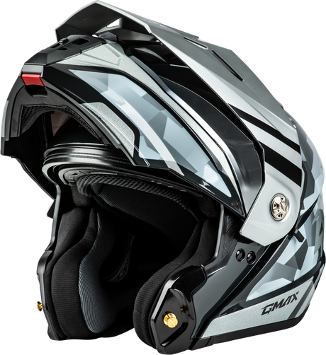 Md 74 Striker Modular Helmet W Slvr Shield Slvr/Blu Mtlc 3x
