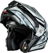 Md 74 Striker Modular Helmet W Slvr Shield Slvr/Blu Mtlc Lg
