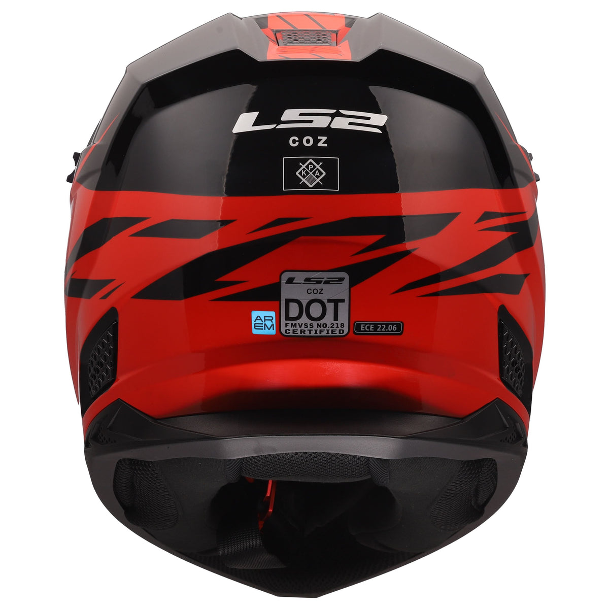 LS2 Coz Roar Motocross Helmet | Gloss Black | Multi-Color | XS–3XL | 706-1221