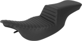 SADDLEMEN Tour Step-Up Seat -Tuck-n-Roll - Black - FL '97-'07 897-07-191