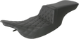 SADDLEMEN Tour Step-Up Seat - Front Lattice Stitch - Black - FL '97-'07 897-07-192