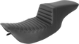 SADDLEMEN Tour Step-Up Seat - Front Tuck-n-Roll - Black - FL '97-'07 897-06-191