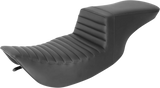 SADDLEMEN Tour Step-Up Seat - Front Tuck-n-Roll - Black - FL '97-'07 897-06-191