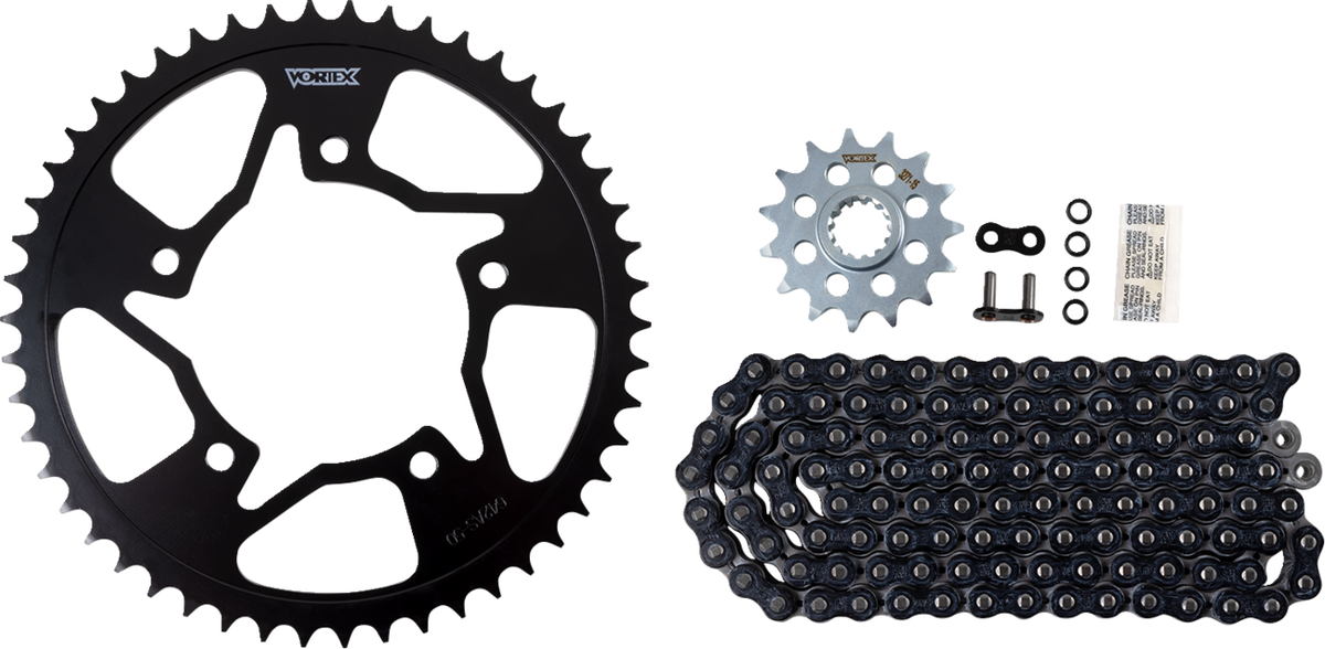 VORTEX CK6321 Chain and Sprocket Kit - HFRS - Black - Yamaha RZF-R6 | Street